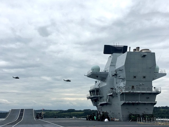 Aircraft carrier HMS Queen Elizabeth sails for first time Royal Navy UK 3