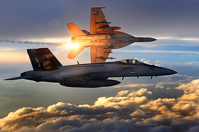 US Navy F/A-18E Super Hornet Shot Down a Syrian Regime Su-22