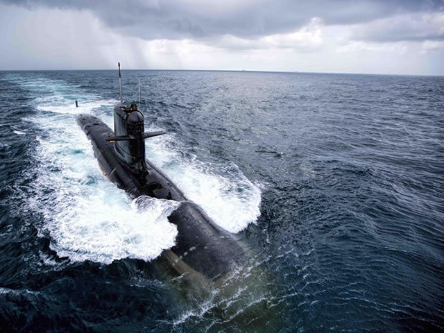 Indian Navy Scorpene-class Submarines in Sea Trials and SUT Torpedo Firing Test