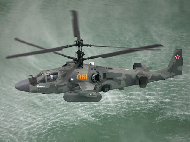 Rostec Tests Ka-52k Helicopters in Naval Environment