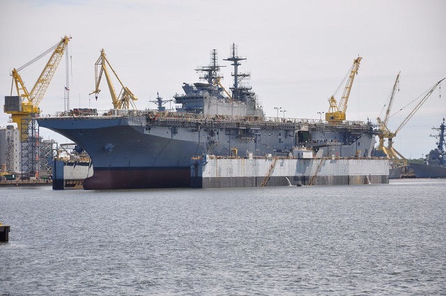 Second America-class Amphibious Assault Ship Tripoli Launched by HII