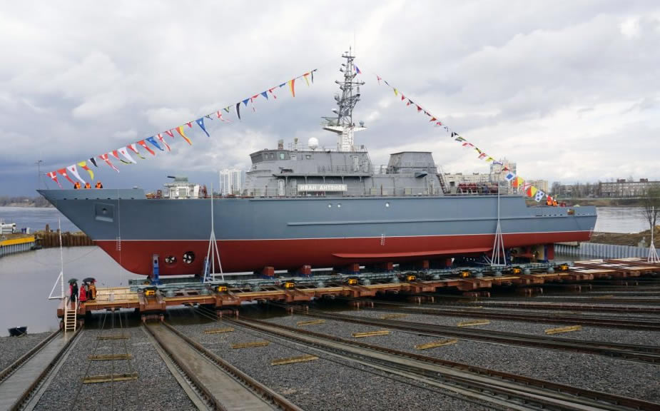 Russian Navy Third Project 12700 MCM Vessel Launched in St. Petersburg