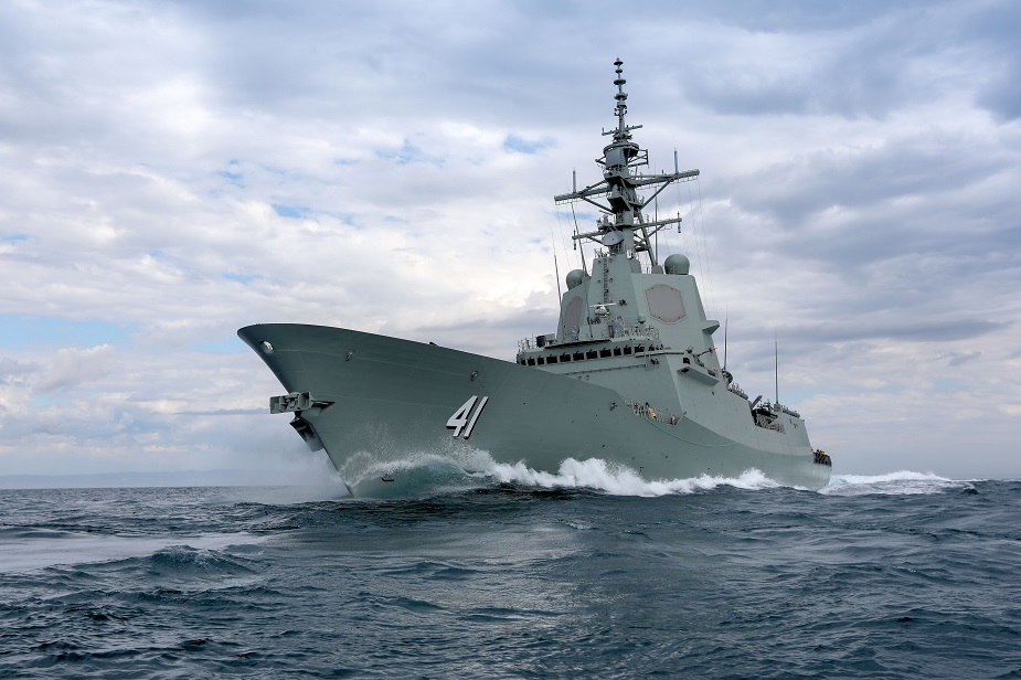 Second Hobart class Air Warfare Destroyer Delivered to Royal Australian Navy