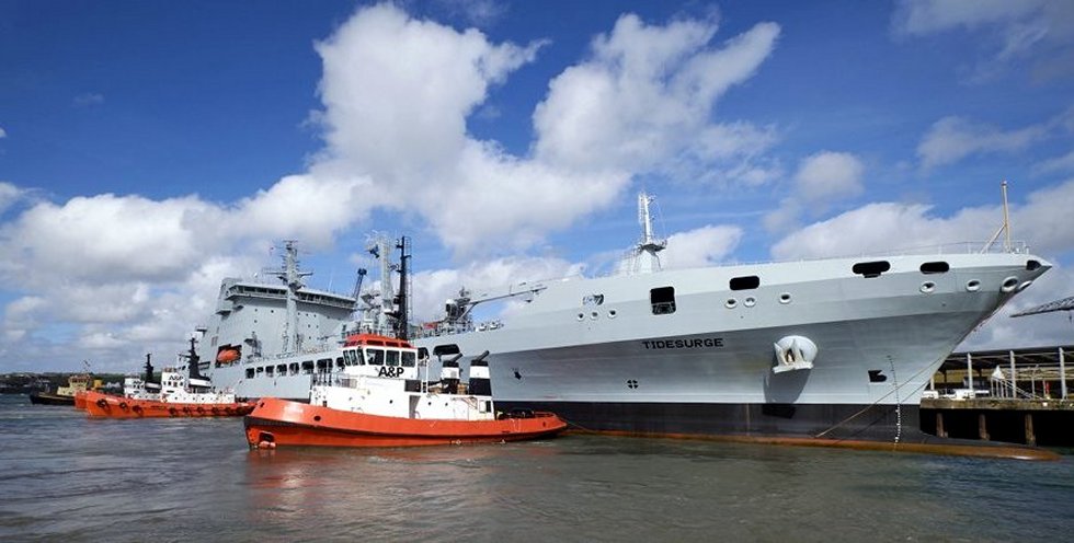Third Tide Class British tanker arrived in Cornwall