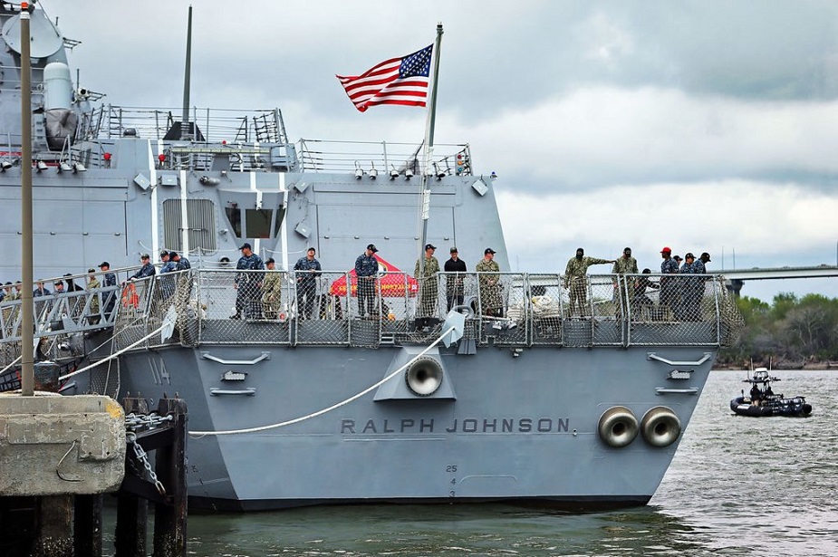 U.S. Navy Commissioned 65th Burke class Destroyer USS Ralph Johnson DDG 114 1