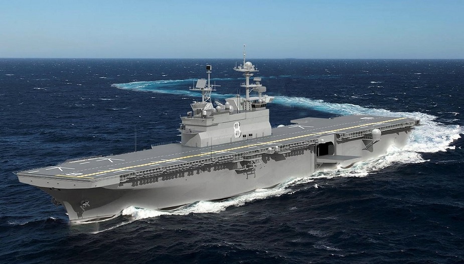 HII Begins Fabrication on Future USS Bougainville LHA 8 