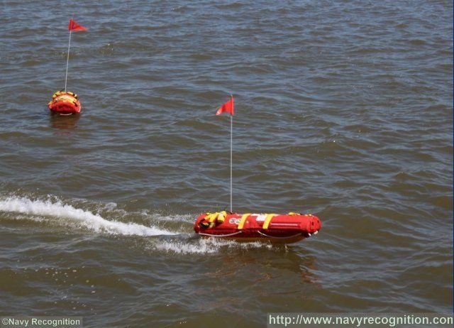 Office of Naval Research's (ONR) EMILY robotic lifeguard is staring at this year Sea-Air-Space exposition held May 16 to 18 at the Gaylord Convention Center in National Harbor, Maryland. During SAS, two "Emergency Integrated Lifesaving Lanyard" are demonstrating their capabilities in Potomac's waters while a third system is on display on ONR booth. 