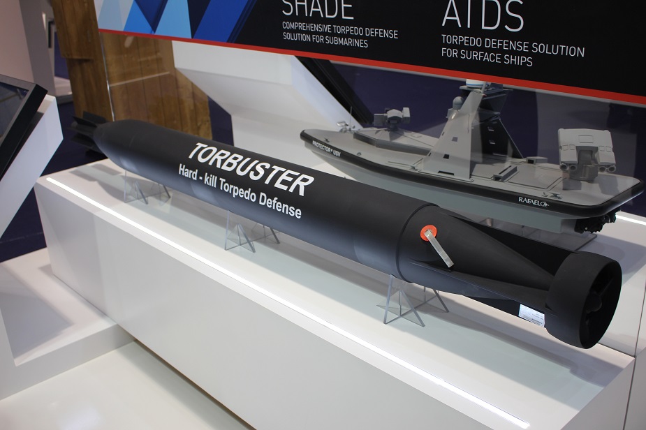 rafael unveils active defense torpedo euronaval 2018