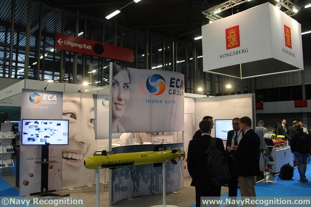At the UDT 2015 Undersea Defence Technology exhibition and conference currently taking place in the maritime city of Rotterdam, Netherlands, ECA Group of France is showcasing its A9 autonomous underwater vehicle (AUV). The ECA Group has a full range of AUVs, spanning from the most compact A9 (on display at UDT 2015) to the largest versions of A27 and ALISTAR3000. They all share the same IT architecture, autonomous software and supervision interface.