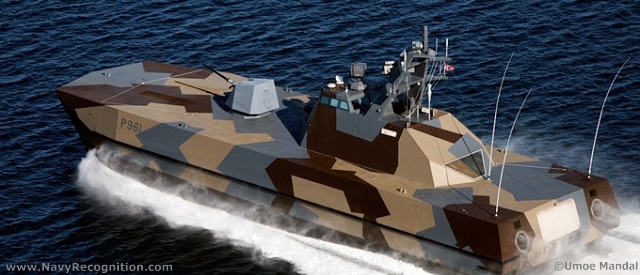 Designed and built by Umoe Mandal, the Skjold class corvette is engineered for littoral combat and surface operations in coastal waters. While light in displacement (274 tonnes) the Skjold class are armed like a frigate ship, present many stealth features and are capable of high transit speeds. While they should be classed as Patrol Boats, the Royal Norwegian Navy officially label them as coastal corvettes.