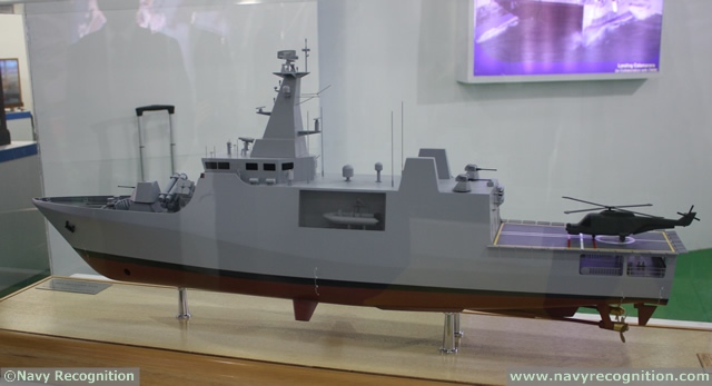 At DEFEXPO 2014, Indian shipbuilder Goa Shipyard Limited unveiled for the first time a new 75 meters Offshore Patrol Vessel (OPV) design. According to a Goa shipyard representative, this new OPV which is partially based on the existing 105 meters Saryu class OPV, is mainly intended for the export market. 