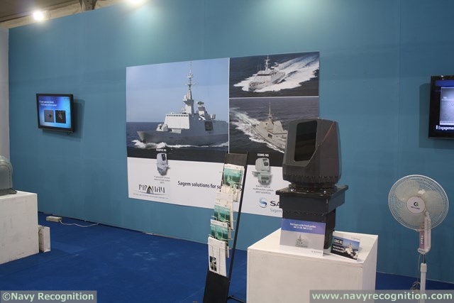 New Delhi, Defexpo India, February 7th, 2014. The French defense procurement agency DGA (Direction générale de l’armement) has announced its choice of Sagem (Safran) to modernize the optronic systems on four Horizon and Cassard class air defense frigates in the French navy. These ships will be equipped with Sagem’s EOMS-NG, New-Generation Electro-Optical Multifunction System.