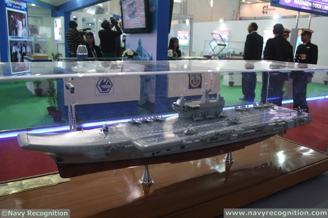 During Defexpo India 2014 held New Delhi, from February 6 to 9, 2014 Navy Recognition received some updates on the Indigenous Aircraft Carrier program from Cochin Shipyard representatives.