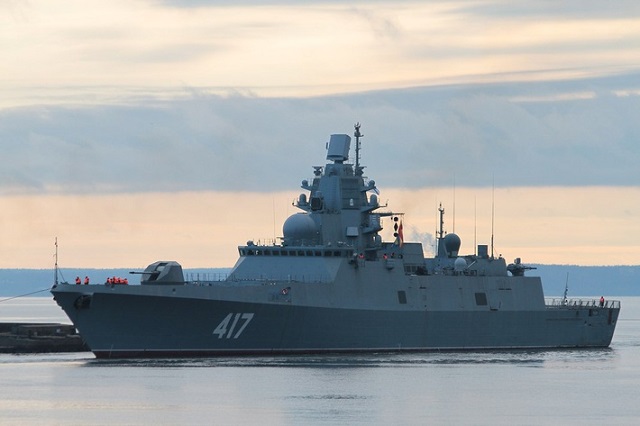 The Admiral Gorshkov-class (Project 22350) frigate is designed to fight surface warships and submarines in coastal area as well as in the high seas and repel air attacks both independently and within a formation.