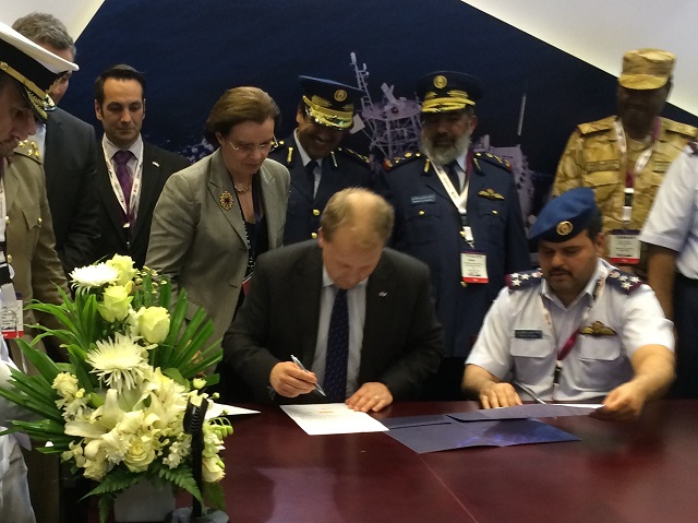 During DIMDEX 2014 Thales signed a memorandum of understanding (MOU) with the Qatar Armed Forces to assist in the development of an Optionally Piloted Vehicle – Aircraft (OPV-A), a high performance Intelligence, Surveillance, Target Acquisition and Reconnaissance (ISTAR) system, and the delivery of a full end-to-end training solution. 