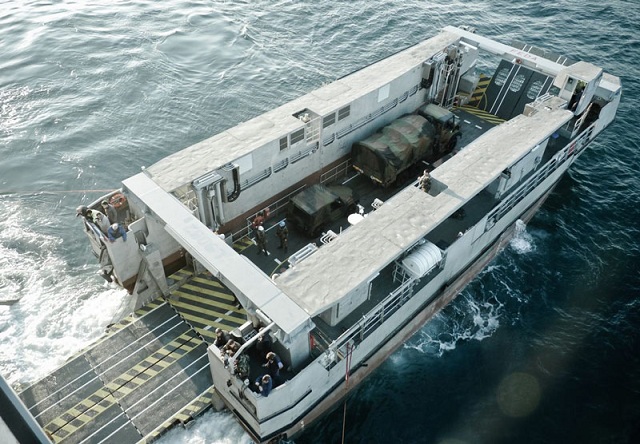 On November 24, 2011 the Direction Générale de l'Armement (DGA - French Procurement Agency) has taken delivery of the first fast amphibious landing craft (dubbed EDA-R for "engin de débarquement amphibie rapide"). The EDA-R offers five times the landing capacity of existing landing craft currently in service with the French Navy. The EDA-R will be used by the Marine Nationale's Mistral class LHDs. 