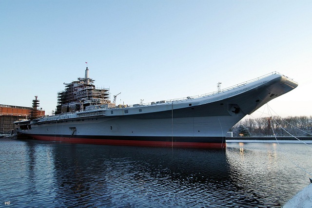 Delegation of Indian Navy officers headed by chief of ship building and procurement department Vice Admiral N.N. Kumar arrived at JSC Sevmash shipyard on Sept 20. Main result of the inspection was changing of pre-scheduled start date of Vikramaditya's sea trials. 