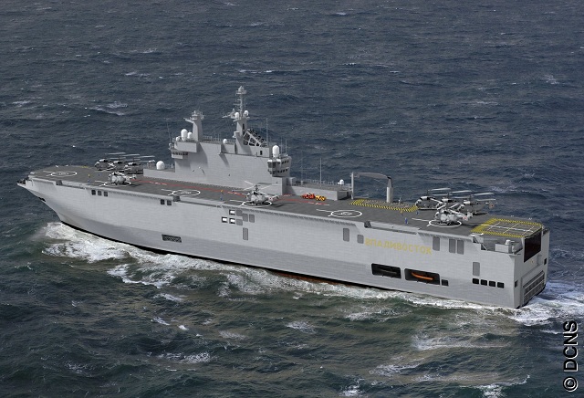 Russia's United Shipbuilding Corporation said on Friday the contract to build two Mistral class amphibious assault ships remains ‘in force,’ dismissing media reports that the country’s Defense Ministry has dropped the construction plans.