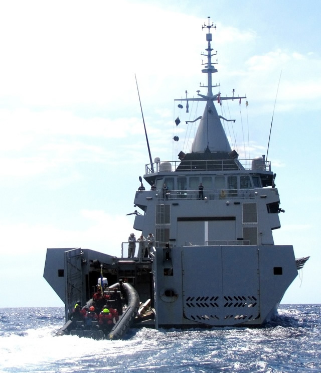 Gowind® offshore patrol vessel L’Adroit returned to her homeport of Toulon on 29 June 2012 after a two-month mission in the Mediterranean. DCNS has made the ship available to the French Navy for three years. The client Navies, in turn, is using the ship primarily for government missions at sea. During this fisheries protection and maritime safety & security mission, the L’Adroit demonstrated the quality of DCNS’s design and technological innovations.