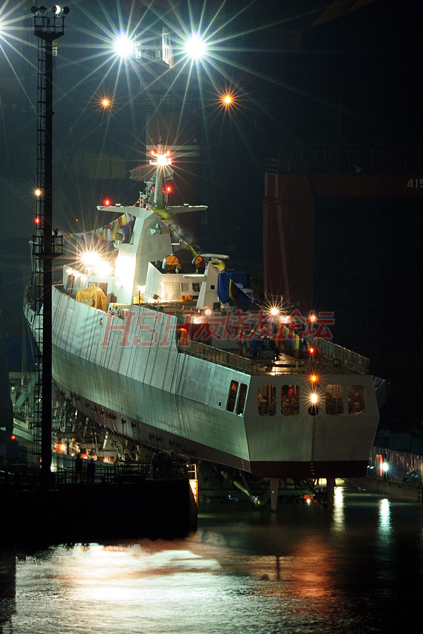 May 22, 2012 in the night at the Hudong Shipyard in Shanghai (part of the China state shipbuilding corporation - CSSC) the head unit of the Type 056 Corvette for the Chinese Navy was launched. Construction of the ship started in 2010.