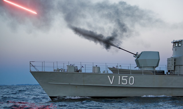 BAE Systems has successfully conducted the first ship-borne live fire testing of its future Bofors 40 Mk4 4-mm single-barrel naval gun system. The sea trials took place in Sweden with the gun mounted on an older Swedish Navy picket ship.