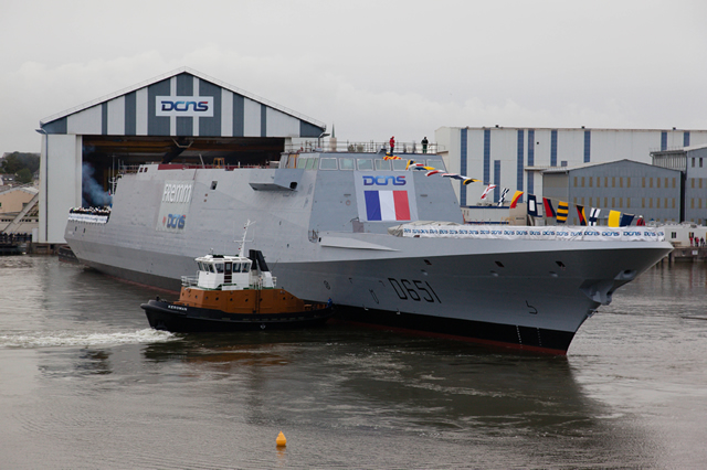 On october 18, 2012, DCNS launched the Normandie FREMM frigate in the presence of French Minister of Defence, and Minister of Economy and Finance. This success underlines once again the industrial dynamism of DCNS: six multi-mission frigates are currently under construction.