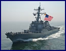 The U.S. Navy has decided to maintain the USS Mahan (DDG-72 Flight II Arleigh Burke-class destroyer) in the Mediterranean. The move aims at strengthenin U.S. Navy presence in the region after new allegations of use of chemical weapons in Syria. USS Mahan was originally to sail back to its home port in Norfolk, Virginia. In total, four Burke class destroyers of the U.S. Navy Sixth fleet are curretly deployed in the Mediterranean waters: USS Gravely, USS Barry, USS Mahan and USS Ramage.