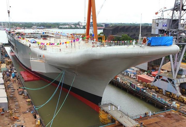 India on Monday launched its first indigenous aircraft carrier, INS Vikrant, at Cochin Shipyard in the South West of the country. Minister of Defence, Arakkaparambil Kurian Anthony said the Navy's capabilities must be enhanced to ensure that it maintains "high operational preparedness to thwart any likely misadventure against our national interest." 
