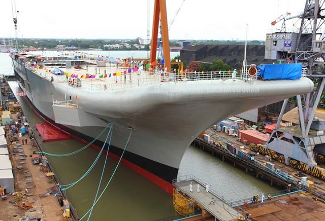 During Defexpo India 2014 held New Delhi, from February 6 to 9, 2014 Navy Recognition received some updates on the Indigenous Aircraft Carrier program from Cochin Shipyard representatives.