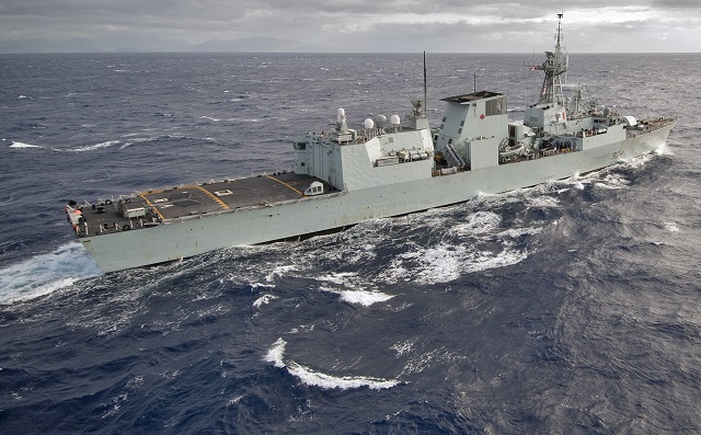 The 12 Halifax-class frigates, commissioned between 1992 and 1995, form the backbone of the Royal Canadian Navy. The ships were originally designed to accomplish the Cold War missions of anti-submarine warfare and anti-surface warfare, primarily in the open ocean environment. 