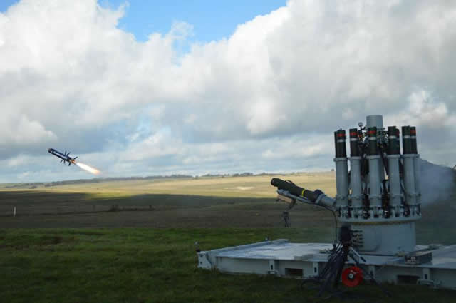 Raytheon Company, acting through its Missile Systems business, and Chemring Group, acting through Chemring Countermeasures, successfully fired a Javelin missile from the multirole CENTURION® launcher during testing at the Defence Training Estate on Salisbury Plain in England.