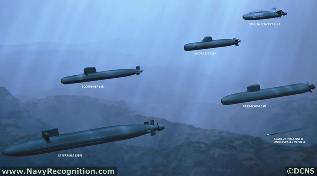 A3SM weapon systems may be fitted on the full range of DCNS Submarines