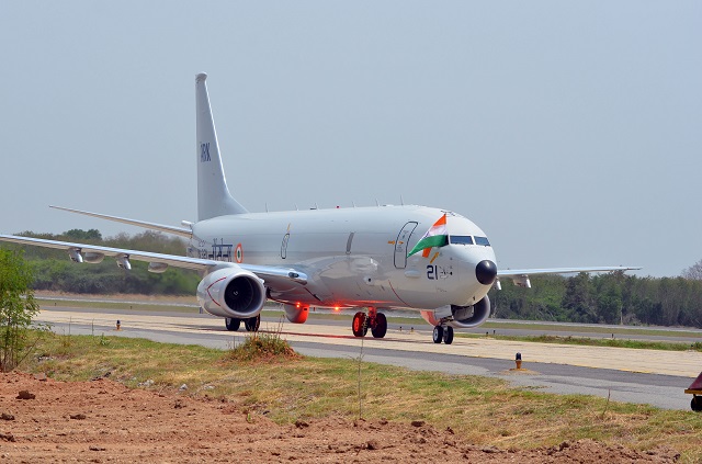 The first Boeing P-8I long-range maritime reconnaissance and anti-submarine warfare aircraft arrived today, on schedule, at India Naval Station Rajali. The P-8I is one of eight aircraft Boeing is building for India as part of a contract awarded in 2009. 