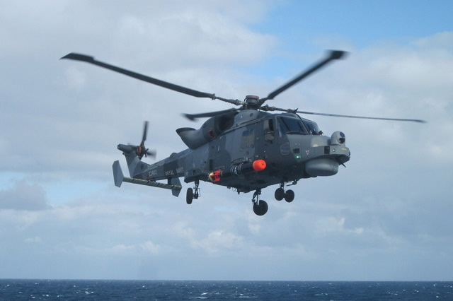 A special trials version of Wildcat – replacement for the trusty Lynx which has been in service since the 1970s – has joined aviation training/casualty treatment ship RFA Argus to gather crucial data to allow the helicopter fly from large Royal Navy warships. Wildcat will spend the bulk of its time operating from Royal Navy frigates and destroyers – just like its predecessor.