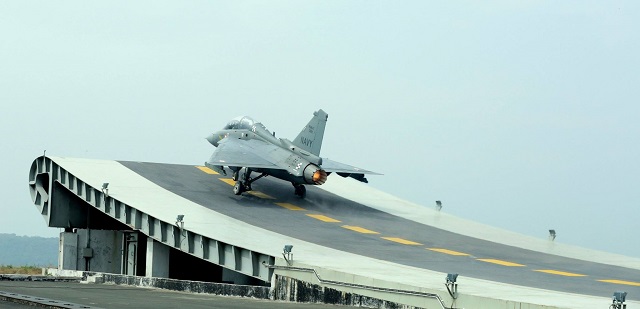 The first prototype of India's indigenous light combat aircraft (LCA) Tejas in its naval version — LCA NP1 — completed its maiden flight as part of the carrier compatibility tests off the shore-based test facility (SBTF) at the INS Hansa naval air station in Goa on December 20th. According to a Defence Research and Development Organisation (DRDO) statement the aircraft had a perfect flight with results matching the predicted ones to the letter.