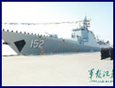 The Chinese Navy (PLAN) commissioned its fifth Type 052C Destroyer (Luyang II class) Jinan (hull number 152) on December 22nd according to the Chinese military official daily publication PLA Daily. Jinan is the fifth of six Type 052C Destroyers ordered by the PLAN. Meanwhile, the Type 052D Destroyer (Luyang III class) programme continues. 
