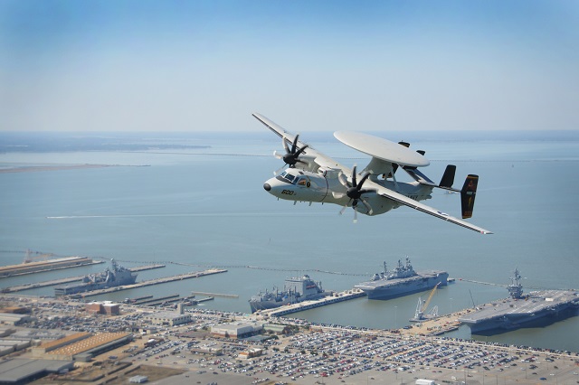 The E-2D Advanced Hawkeye officially became ready for tasking with Airborne Early Warning Squadron 125 (VAW-125) during a ceremony at Naval Station Norfolk Chambers Field, March 27.