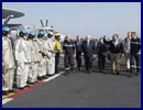 US Defense Secretary Ash Carter spoke with French Defense Minister Jean-Yves Le Drian yesterday before visiting the French nuclear-powered aircraft carrier Charles de Gaulle for the first time. The flagship of the French Navy is now stationed in the Persian Gulf and launching strikes against the Islamic State in Iraq and the Levant.