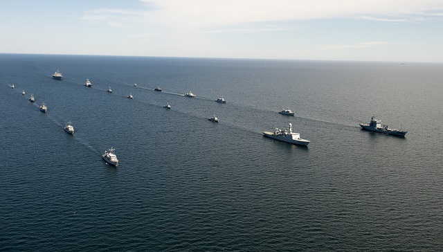 Scores of ships and aircraft from 17 countries are taking part in Baltic Sea naval drills as part of exercise BALTOPS which started on Friday, 5 June 2015 and runs until 20 June. Allied participation demonstrates NATO's resolve to defend the Baltic region, and will hone the ability of Allies and partners to work together.