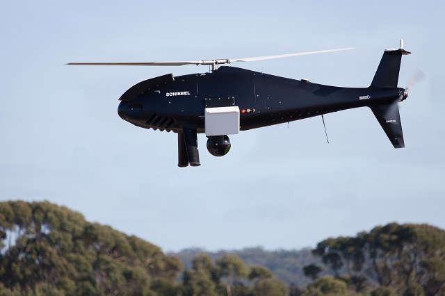 Schiebel´s CAMCOPTER® S-100 Unmanned Air System (UAS) has in a series of flights between 2 and 12 June 2015 successfully demonstrated its multi- sensor capability to the Royal Australian Navy (RAN) and other Australian Government Departments.