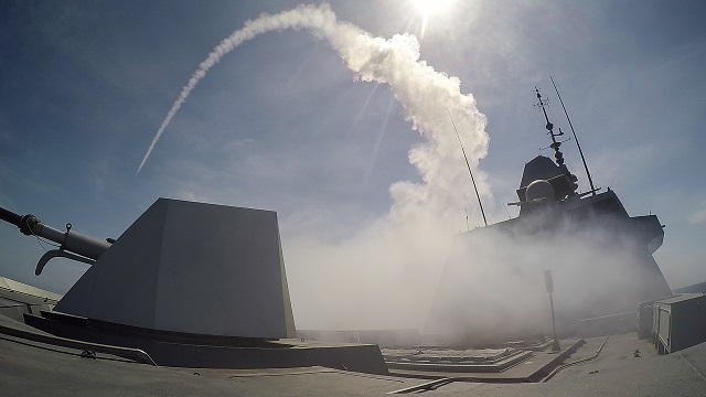 The frigate Aquitaine, the first unit in the multi-mission frigate program (FREMM), has successfully fired its first naval cruise missile on May 19 on the firing ranges of the DGA missile testing centre off Levant Island. This is the first time that a European surface ship has fired a cruise missile. On May 12, the frigate also successfully fired its first Exocet MM40 surface-to-surface missile.