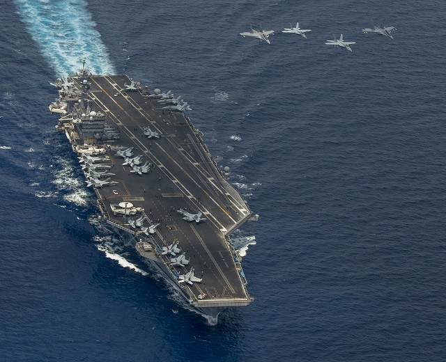 Carl Vinson Carrier Strike Group, Carrier Air Wing (CVW) 17, and Destroyer Squadron 1 participated in various bi-lateral training events May 10 in the South China Sea with Malaysian air and surface units in support of Commander, U.S. 7th Fleet theater security cooperation objectives.