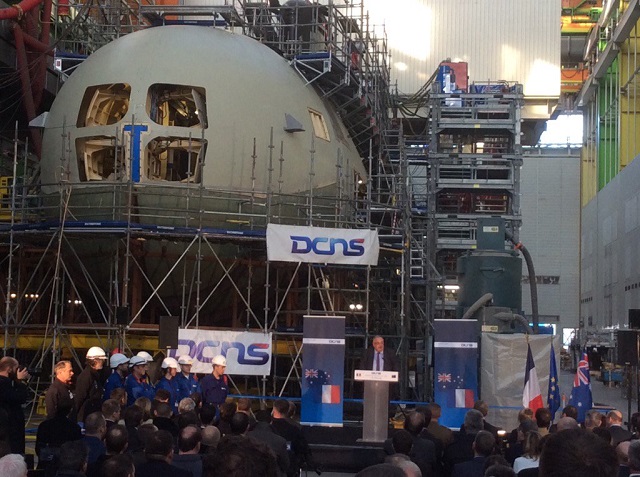 Australia minister DCNS CEO Cherbourg 1