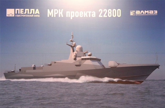 Project 22800 Corvette Uragan Typhoon Pella Russian Navy