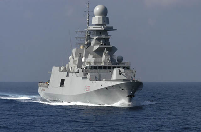 Italian Navy FREMM Frigate Bergamini Test Fired ASTER 30 SAM 2