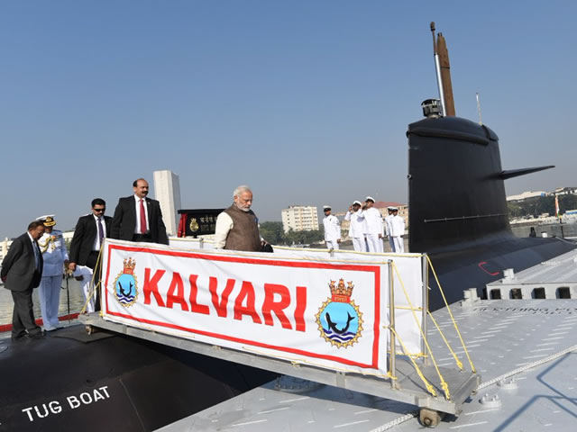 INS Kalvari Scorpene Submarine India 1