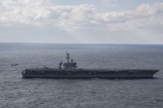 USS Abraham Lincoln CVN 72 Completes First F 35C Carrier Qualification 2