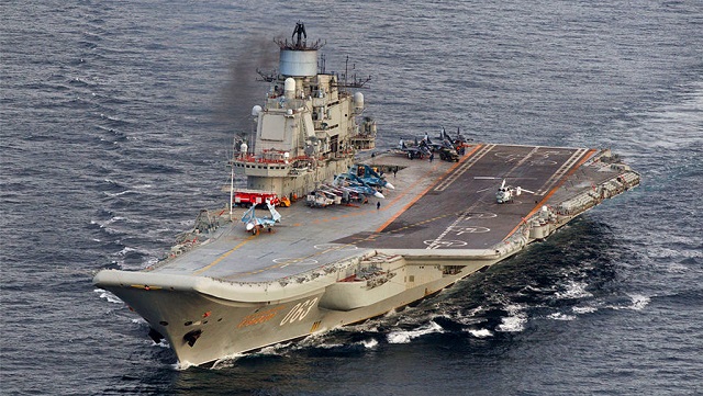 Russia aircraft carrier Admiral Kuznetsov