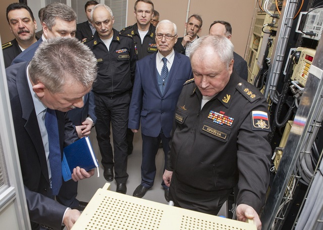 Russian Navy Commander in Chief Review Latest Submarine Communications Systems Inteltech 2