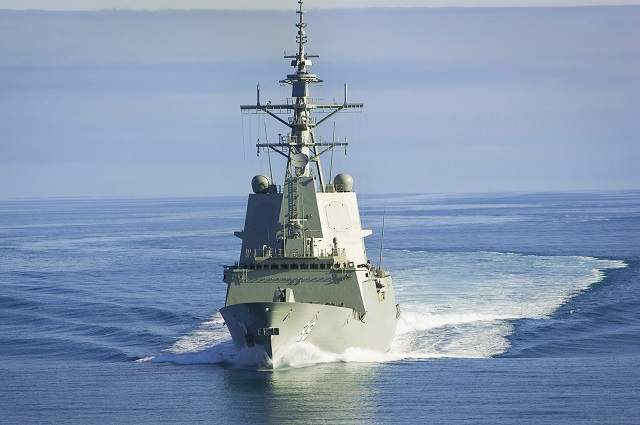 AWD Hobart RAN sea accept trials 1